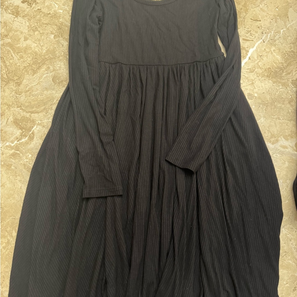Little Sleepies Black Long Sleeve twirl Dress